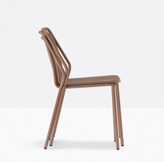 Стул металлический PEDRALI Philia Mesh терракотовый