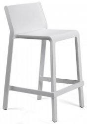 Стул пластиковый полубарный Nardi Trill Stool Mini белый
