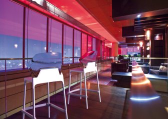Стул пластиковый барный PAPATYA Ego-S Bar сатинированный алюминий, белый, прозрачный
