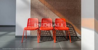 Стул пластиковый PEDRALI Koi-Booki красный