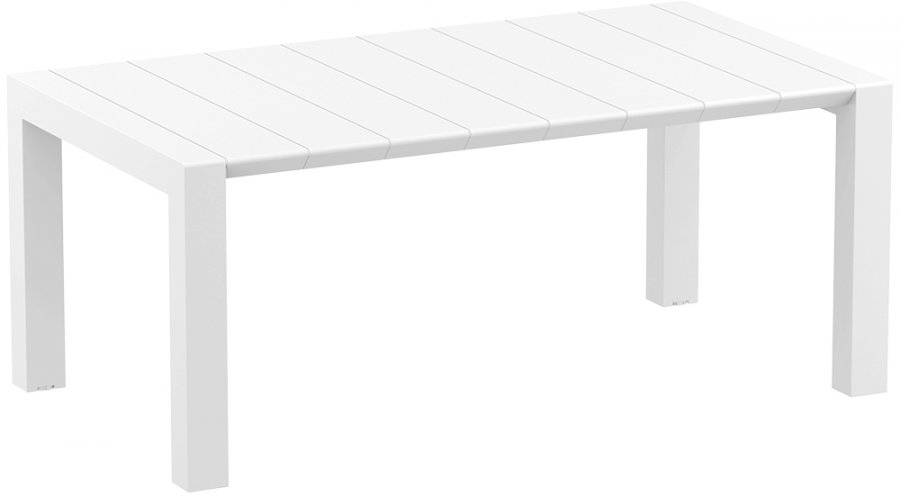 Стол пластиковый раздвижной Vegas Table Medium, белый, 1800-2200х1000х750 мм