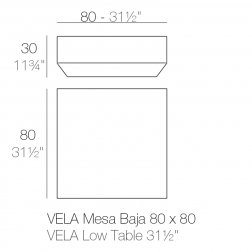Столик пластиковый кофейный Vela Basic