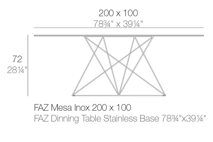 Стол обеденный ламинированный Faz Basic
