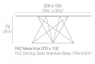 Стол обеденный ламинированный Faz Basic