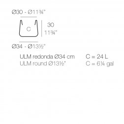 Кашпо пластиковое Ulm Simple