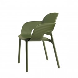 Кресло пластиковое Scab Design Hug Go Green оливковый