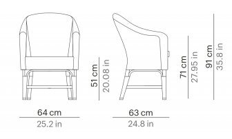 Кресло плетеное с подушкой Alga Armchair