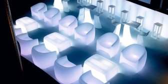 Кресло пластиковое светящееся Blow LED