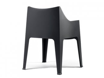 Кресло пластиковое Scab Design Coccolona антрацит