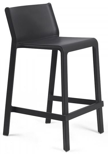 Стул пластиковый полубарный Nardi Trill Stool Mini антрацит