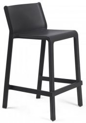 Стул пластиковый полубарный Nardi Trill Stool Mini антрацит