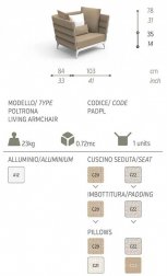 Комплект дизайнерской мебели PAD