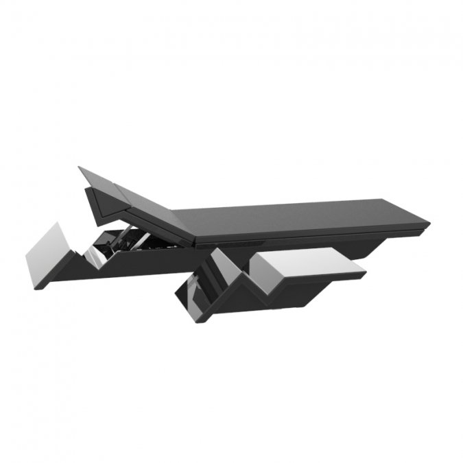 Лежак пластиковый с матрасом Rest Basic