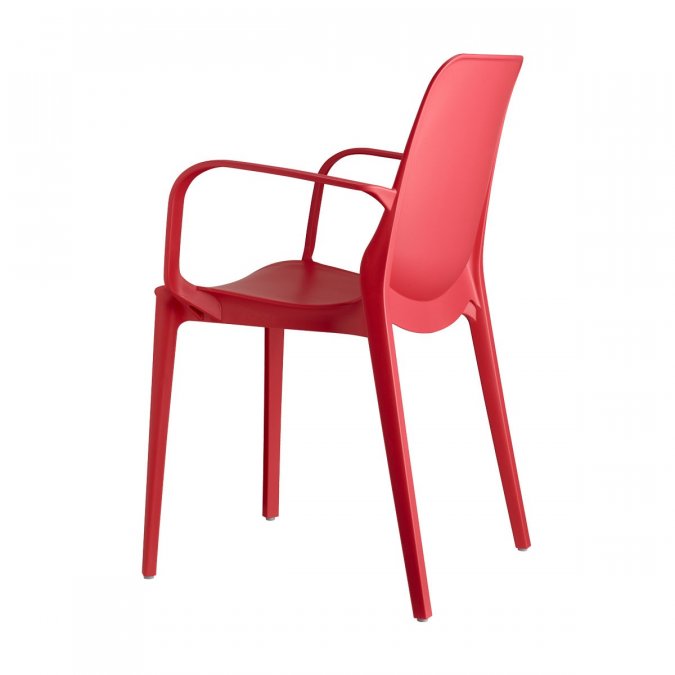 Кресло пластиковое Scab Design Ginevra красный