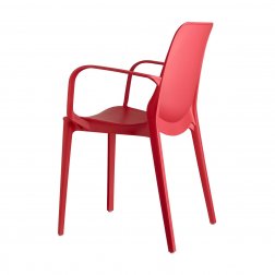Кресло пластиковое Scab Design Ginevra красный