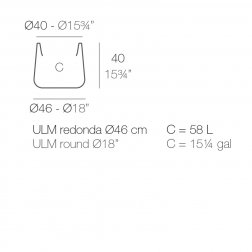 Кашпо пластиковое Ulm Simple