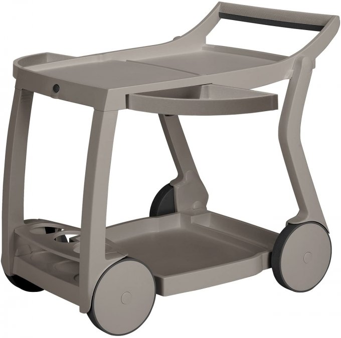 Стол пластиковый сервировочный Galileo, тортора, 840х600х760 мм