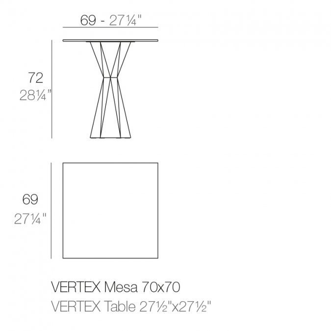 Стол обеденный ламинированный Vertex Basic