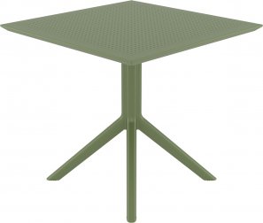 Стол пластиковый Sky Table 80, оливковый, 800х800х740 мм