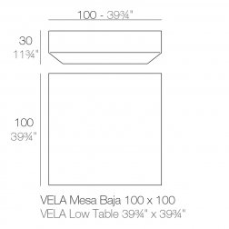 Столик пластиковый кофейный Vela Basic