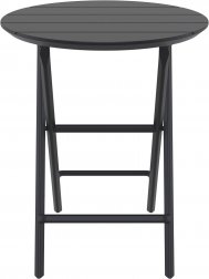 Стол пластиковый складной Helen Folding Table Ø60, черный, Ø600х740 мм