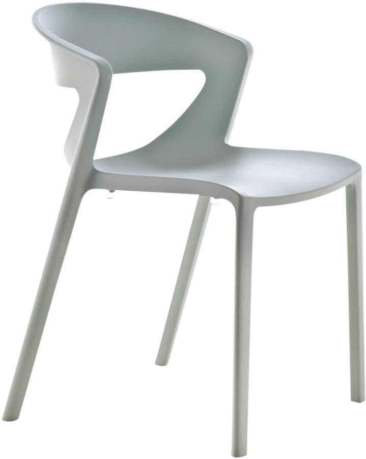 Стул пластиковый Kastel Kicca One серый