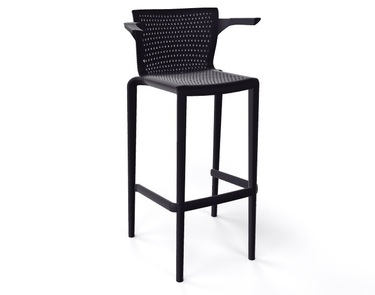 Кресло пластиковое барное Gaber Spyker Stool B черный