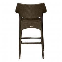Кресло барное плетеное JANUS et Cie Amari бронзовый