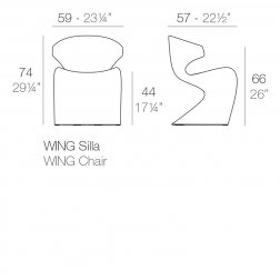 Кресло пластиковое Vondom Wing Basic