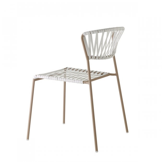 Стул плетеный Scab Design Lisa Club тортора, белый