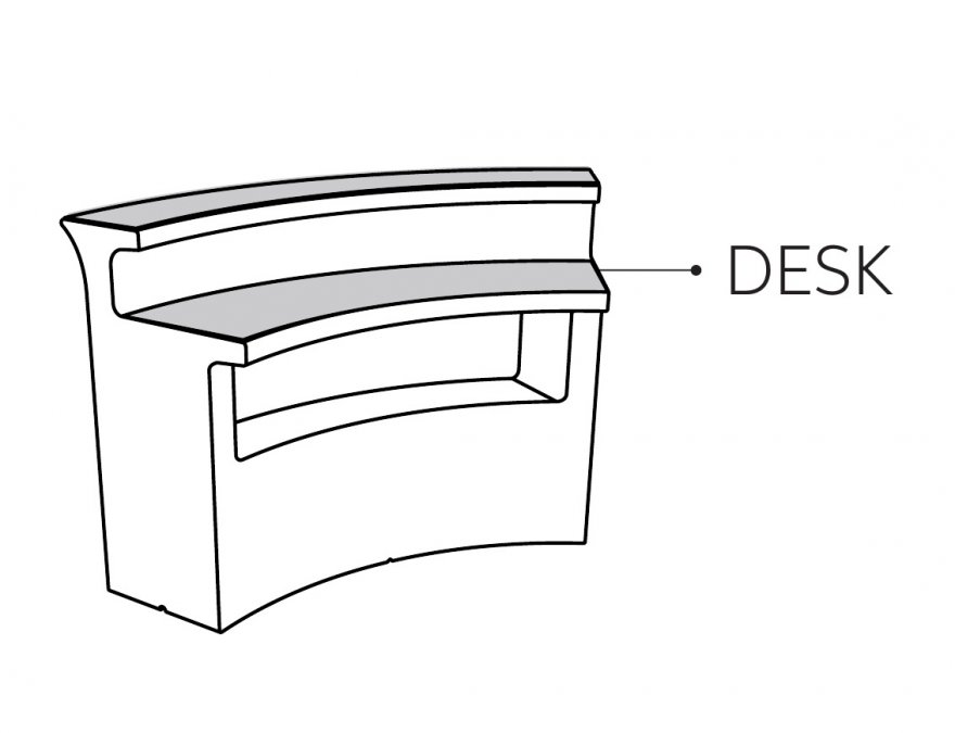 Столешница стальная для барной стойки Break Bar Desk