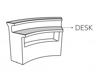 Столешница стальная для барной стойки Break Bar Desk