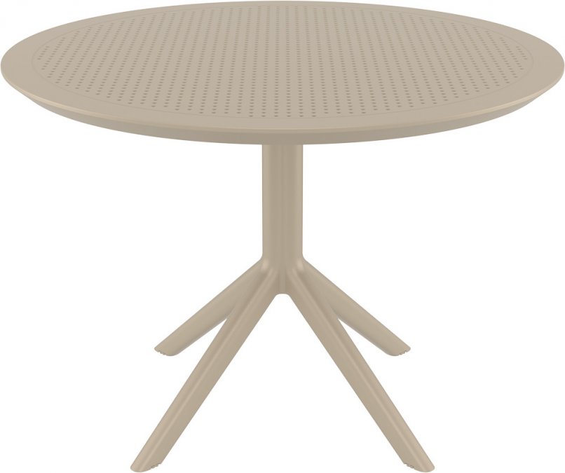 Стол пластиковый Sky Table Ø105, бежевый, Ø1050х740 мм