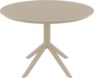 Стол пластиковый Sky Table Ø105, бежевый, Ø1050х740 мм
