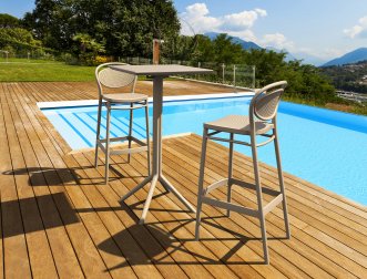 Стол пластиковый барный складной Sky Folding Bar Table 60