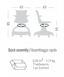 Стул ученический пластиковый-thumbs-Фото3