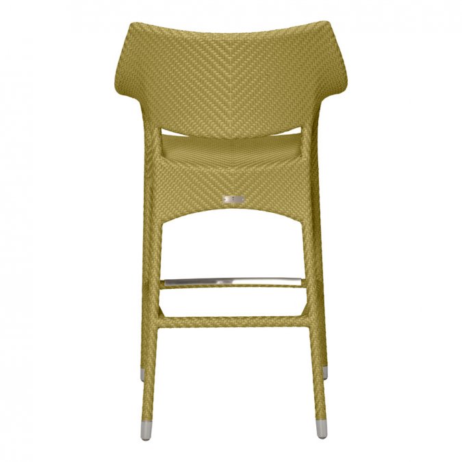 Кресло барное плетеное JANUS et Cie Amari бамбуковый зеленый