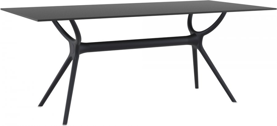 Стол пластиковый Air Table 180, черный, 1800х900х740 мм
