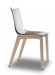 Стул прозрачный Scab Design Natural Zebra Antishock