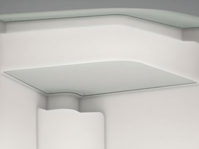 Break Corner Desk Столешница стеклянная для барной стойки