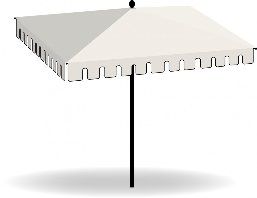 Зонт профессиональный 2.3х2.3 м Nata UX Roman Canvas