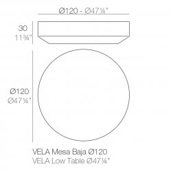 Столик пластиковый кофейный Vela Basic