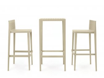 Стул пластиковый барный Vondom Spritz Basic слоновая кость
