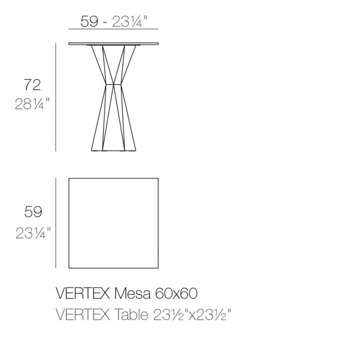 Стол обеденный ламинированный Vertex Basic