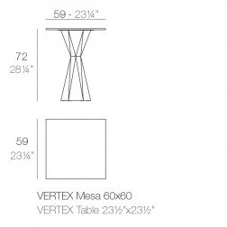 Стол обеденный ламинированный Vertex Basic