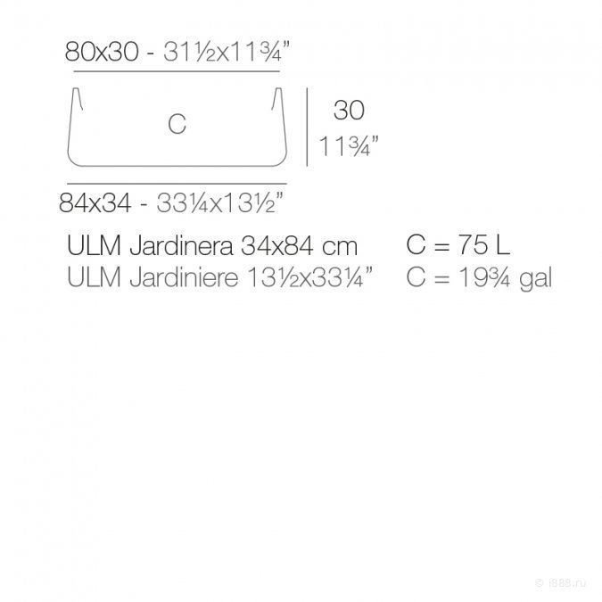 Кашпо пластиковое Ulm Simple