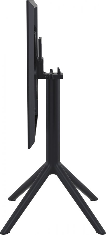 Стол пластиковый складной Sky Folding Table 60, черный, 600х600х740 мм