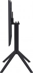 Стол пластиковый складной Sky Folding Table 60, черный, 600х600х740 мм