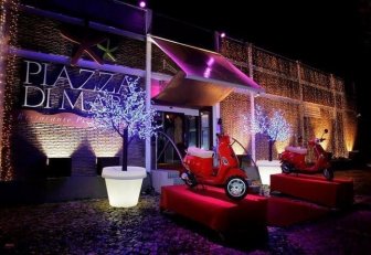 Кашпо пластиковое светящееся Gio Tondo Lighting