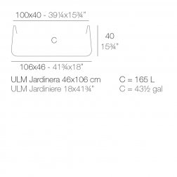 Кашпо пластиковое Ulm Simple